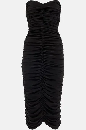 Norma Kamali Slinky strapless jersey midi dress