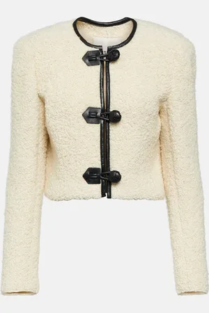 Isabel Marant Gradilia leather-trimmed wool jacket