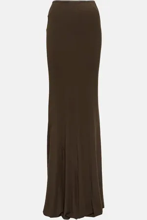 Entire Studios Draped jersey maxi skirt