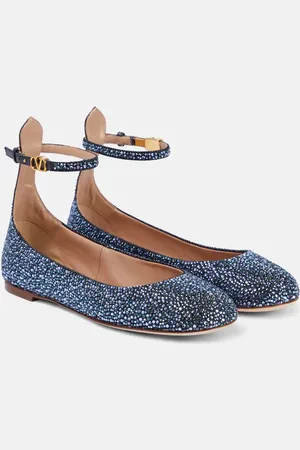 VALENTINO GARAVANI VLogo Signature embellished ballet flats
