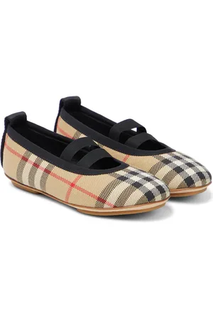 Burberry Archive Check cotton ballet flats