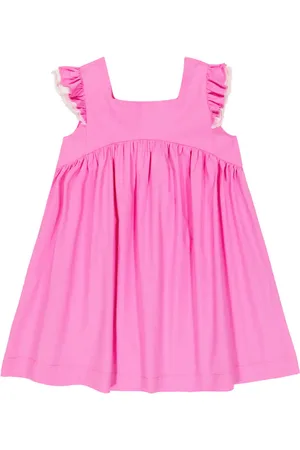 Il gufo Ruffled cotton minidress