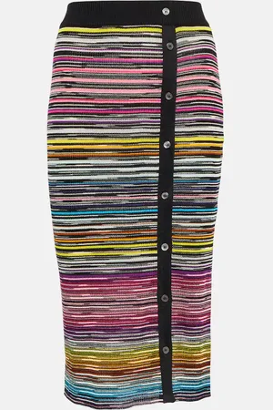 Missoni High-rise wool-blend midi skirt