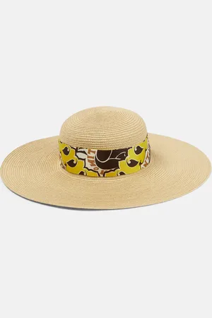 VALENTINO Scarf-detail sun hat
