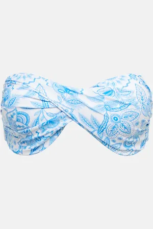 Melissa Odabash Martinique printed bandeau bikini top