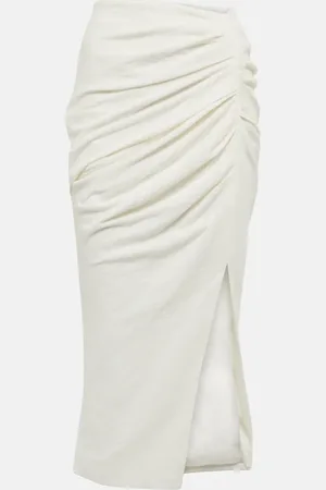 Simkhai Hayden cotton midi skirt