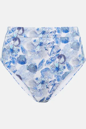 Heidi Klein Cannes printed high-rise bikini bottoms