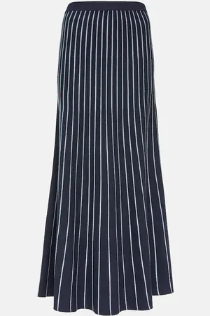 GABRIELA HEARST Phelan striped wool and silk maxi skirt