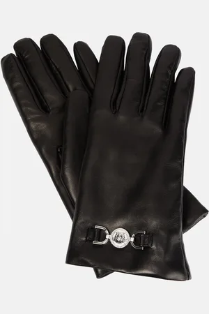 VERSACE Medusa leather gloves