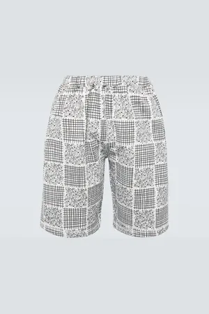 Kenzo Patchwork print cotton shorts