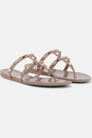 VALENTINO GARAVANI Rockstud PVC thong sandals