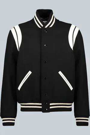Saint Laurent Teddy varsity jacket