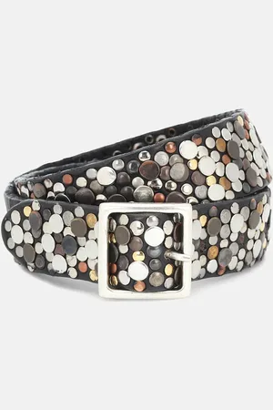 Golden Goose Studded leather belt