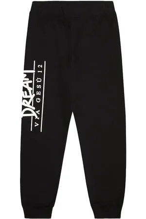 VERSACE Printed cotton jersey sweatpants