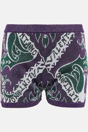 VALENTINO High-rise printed shorts