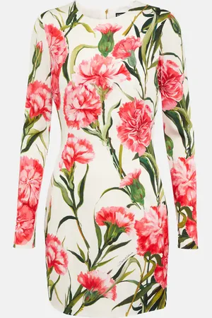 Dolce & Gabbana Floral charmeuse minidress