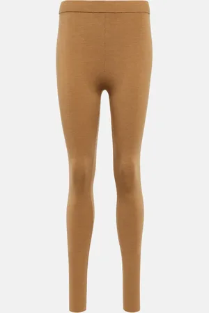 Loro Piana Gentle high-rise wool-blend leggings