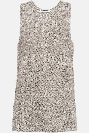 Jil Sander Knitted cotton-blend top