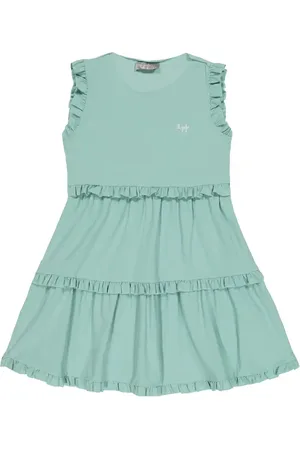 Il gufo Ruffle-trimmed jersey dress