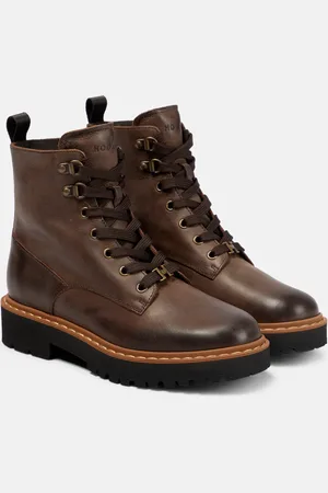 Hogan Leather ankle boots