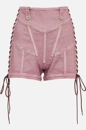 Jean Paul Gaultier X KNWLS high-rise denim corset shorts