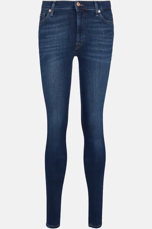 7 for all Mankind Slim Illusion Luxe high-rise skinny jeans