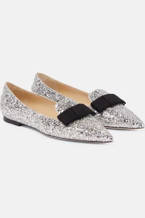 Jimmy Choo Gala glitter ballet flats