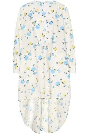 Golden Goose Asymmetric floral cotton dress