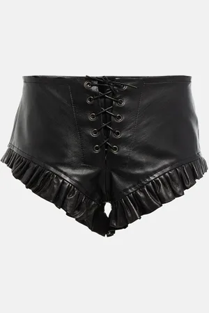 PETAR PETROV Geva low-rise leather shorts