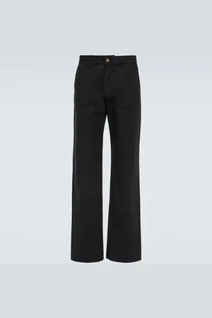 Winnie New York Paneled straight canvas pants