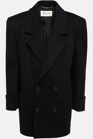 Saint Laurent Double-breasted wool coat