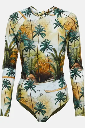 JOHANNA ORTIZ Printed rashguard swimsuit