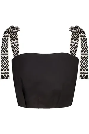 JOHANNA ORTIZ Rituals stretch cotton-blend crop top