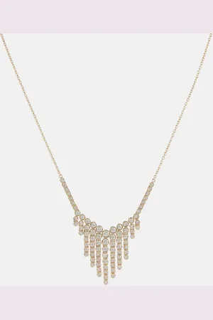 ONDYN Fringe 14kt necklace with diamonds