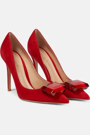 Gianvito Rossi Jaipur 105 embellished suede pumps