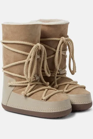 INUIKII Classic leather shearling-lined ankle boots
