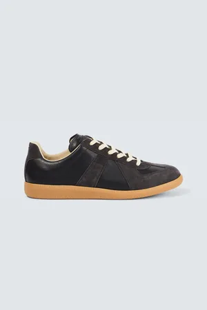 Maison Margiela Replica leather and suede sneakers