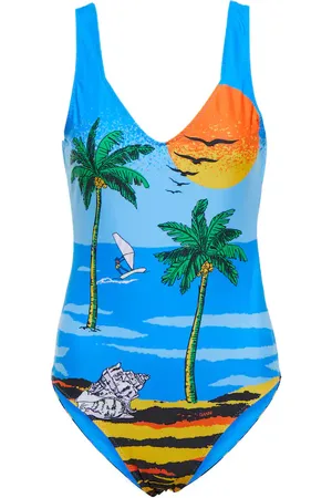 Ganni Printed swimsuit