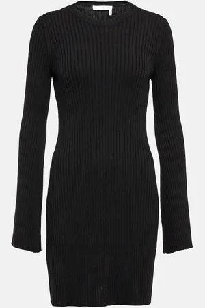 Chloé ChloÃ© Ribbed-knit wool and cashmere dress