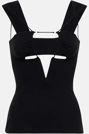 Nensi Dojaka Cutout jersey top