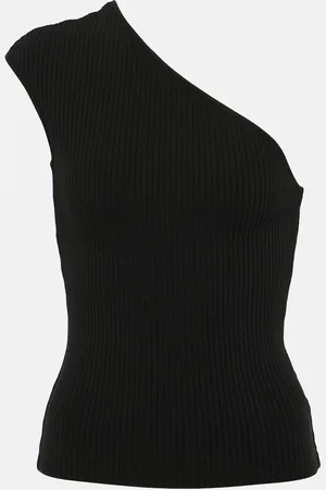 AGOLDE Nessa one-shoulder cotton-blend tank top