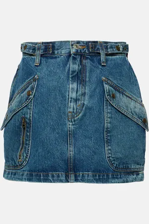 RE/DONE Racer denim miniskirt