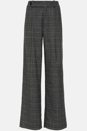 Proenza Schouler White Label checked wide-leg pants