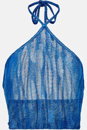 Missoni Jacquard halterneck crop top