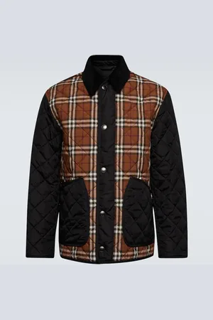 Burberry Checked quilted jacket