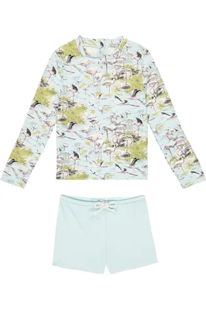 Louise Misha Agik printed rashguard swimsuit