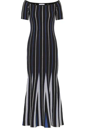 GABRIELA HEARST Medea striped wool maxi dress