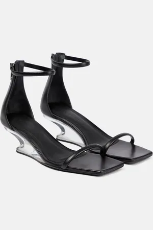Rick Owens Leather wedge sandals