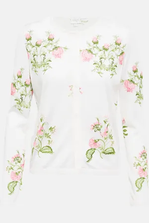 Giambattista Valli Floral cashmere and silk cardigan