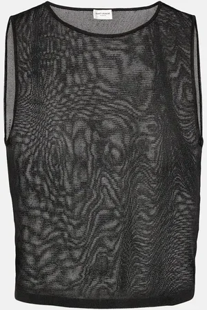 Saint Laurent Knitted crop top